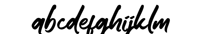 MorgellaBrush Font LOWERCASE