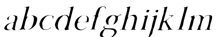 Morgen Thin Italic Font LOWERCASE
