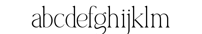 Morgena Extra Light Font LOWERCASE