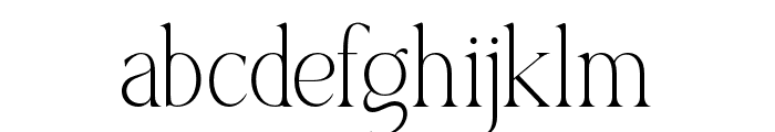 Morgena-ExtraLight Font LOWERCASE