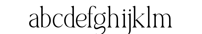 Morgena-Light Font LOWERCASE