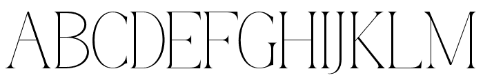 Morgena-Thin Font UPPERCASE