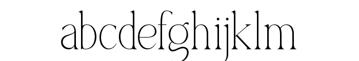 Morgena-Thin Font LOWERCASE