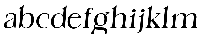 Morisonk Italic Font LOWERCASE
