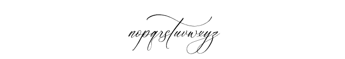 Moriyathena Italic Font LOWERCASE