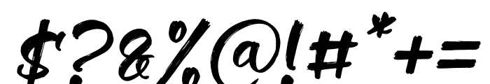 Morlew Candy Italic Font OTHER CHARS