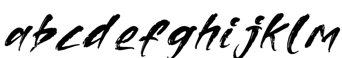 Morlya Gates Italic Font LOWERCASE