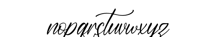Morlynga Pearce Italic Font LOWERCASE