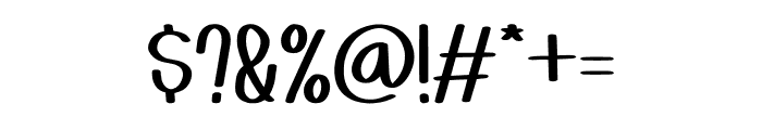 Morning Handwriting Regular Font OTHER CHARS