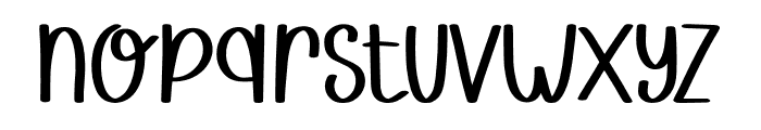 Morning Handwriting Regular Font LOWERCASE