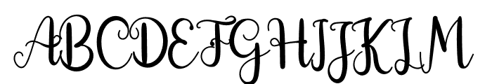 Morning Signature Font UPPERCASE