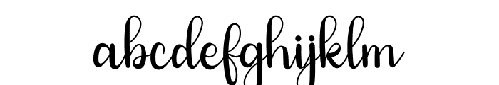 Morning Signature Font LOWERCASE