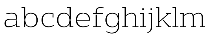 Morour ExtraLight Font LOWERCASE