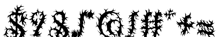 Mortal Demon Font OTHER CHARS