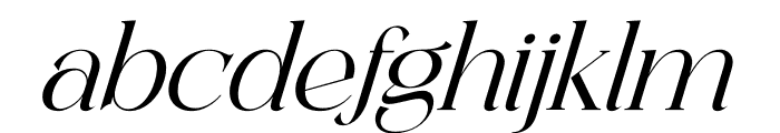 Mortgage Italic Font LOWERCASE