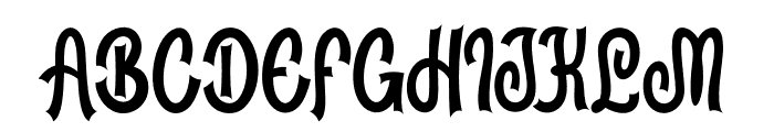 Morveicha-Regular Font UPPERCASE