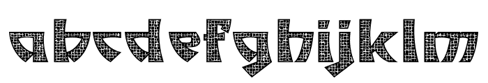 MosaicTiles-Regular Font LOWERCASE