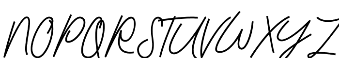 Moscato Script Font UPPERCASE
