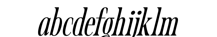 Mosfaghet Italic Font LOWERCASE