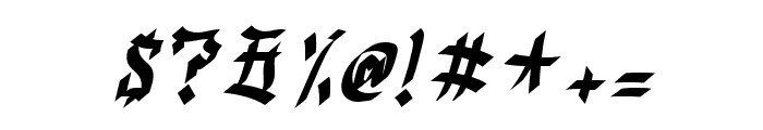 Mosherc-Italic Font OTHER CHARS