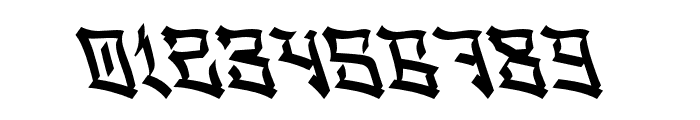 Mosherc-Slant Font OTHER CHARS
