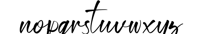 Most Emotional Signature Font LOWERCASE