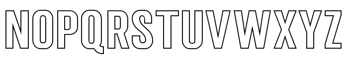 Mostin-Outline Font LOWERCASE