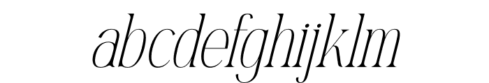 Mostlight Italic Font LOWERCASE