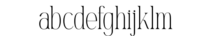 Mostlight Font LOWERCASE