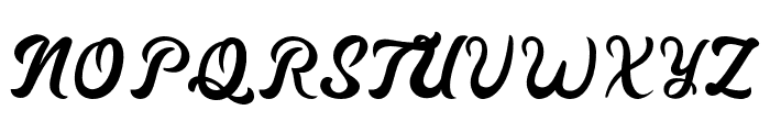 Mostyle-Regular Font UPPERCASE