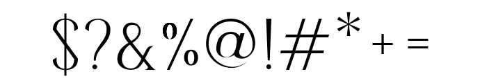 Motena Serif Font OTHER CHARS