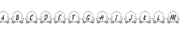 MothHalloweenMonogram-Regular Font LOWERCASE