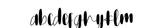 Mothamoph Script Font LOWERCASE