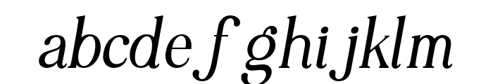 Motheer-Italic Font LOWERCASE