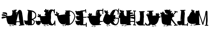 Mother Hen CF Font UPPERCASE