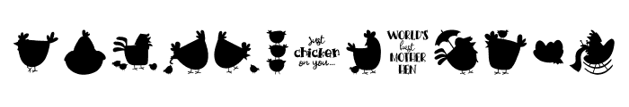 Mother Hen Font UPPERCASE