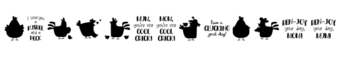 Mother Hen Font LOWERCASE