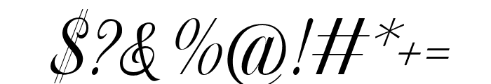Motheresto-Italic Font OTHER CHARS