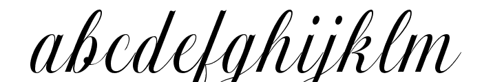 Motheresto-Italic Font LOWERCASE