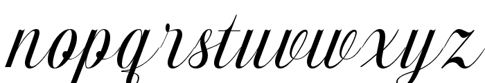 Motheresto-Italic Font LOWERCASE