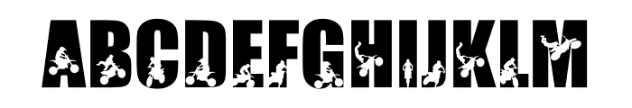 Motocross Font UPPERCASE