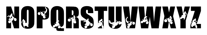 Motocross Font UPPERCASE