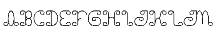 Motorcycle-Hollow Font UPPERCASE