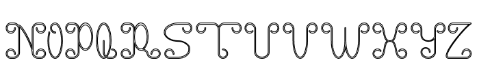 Motorcycle-Hollow Font UPPERCASE