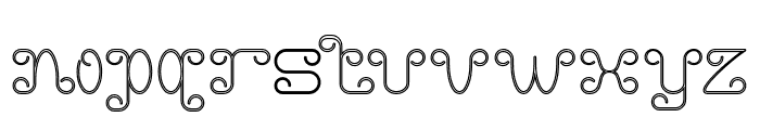 Motorcycle-Hollow Font LOWERCASE