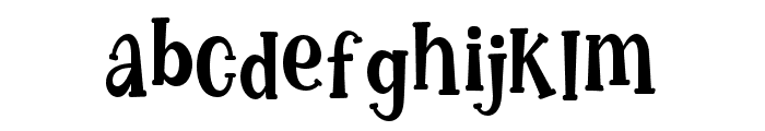 Motteka-Regular Font LOWERCASE