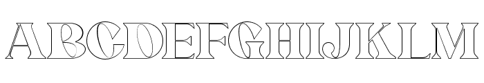 Mottelnight Outline Regular Font UPPERCASE