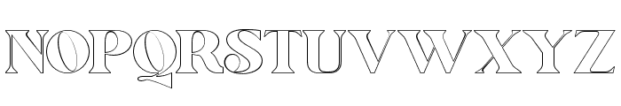 Mottelnight Outline Regular Font UPPERCASE