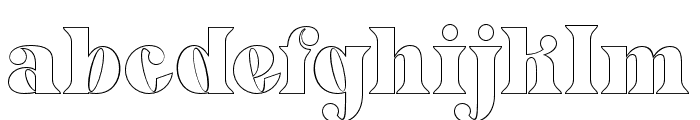 Mottelnight Outline Regular Font LOWERCASE