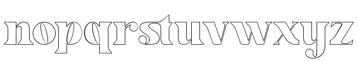Mottelnight Outline Regular Font LOWERCASE